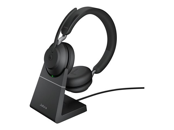 Jabra Evolve2 65 MS Stereo Headset - Inc Stand - Teams Certified