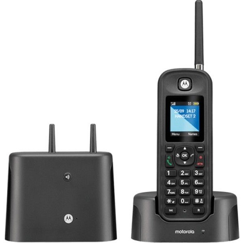 Motorola O201 Long Range Rugged Single Digital Cordless Telephone And Base